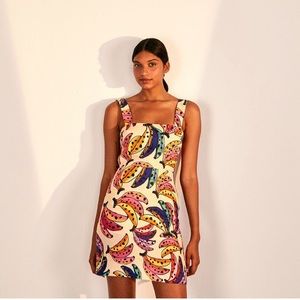 FARM Rio Banana Bunch Belted Mini Dress